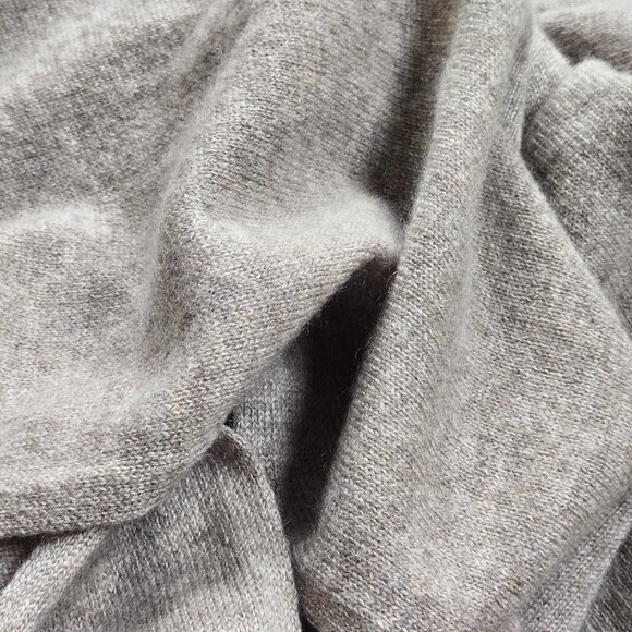 NWOT Cashmere Knit Oblong Scarf Taupe Tan Grey - Picture 4 of 8